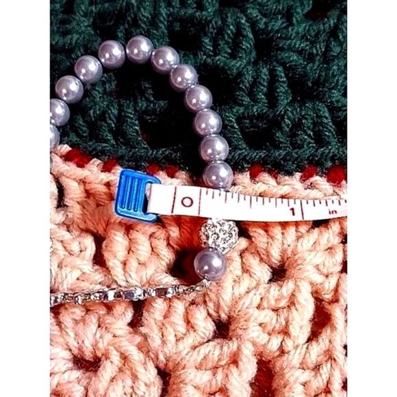 RHINESTONE (HOPE) BEAD BRACELET - Picture 3 of 4